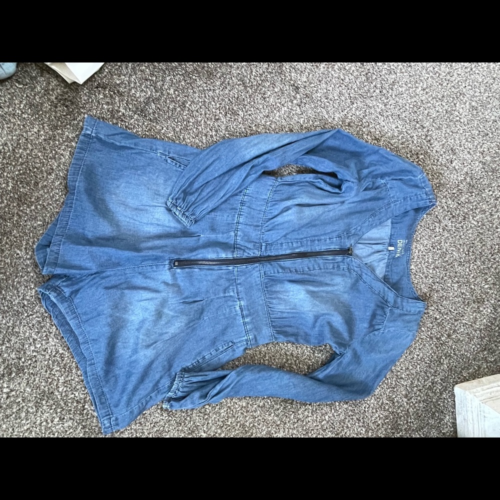 Denim romper